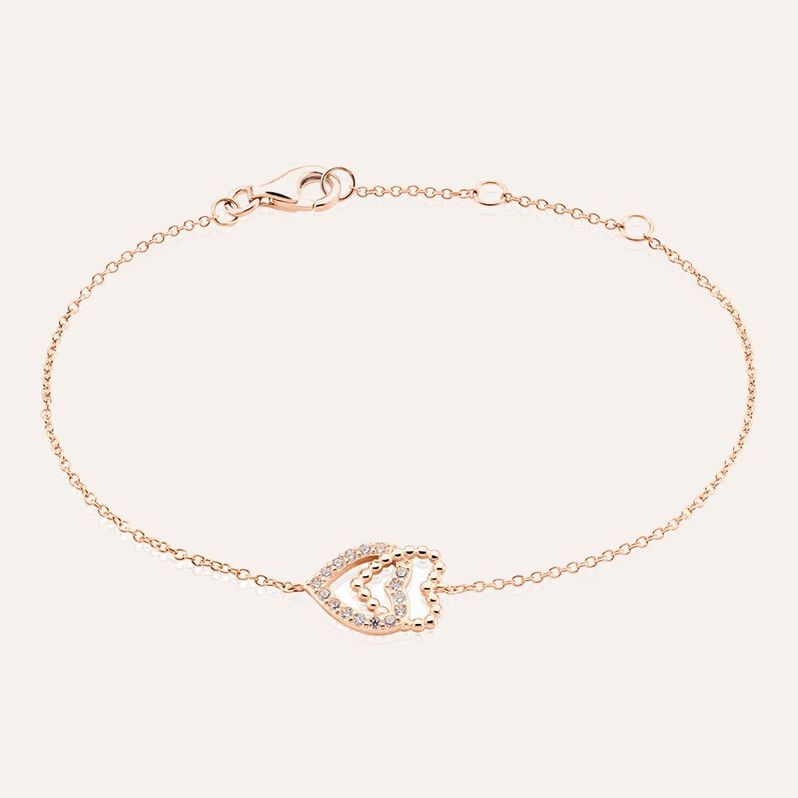 Bracciale Silver Moments Argento Rosa Cubic Zirconia - Bracciali Amicizia Donna | Stroili