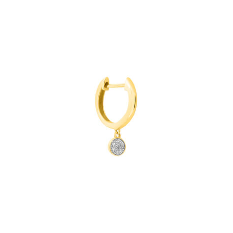 Mono Orecchino A Cerchio Sophia Oro Giallo Diamante - Mono Orecchino Donna | Stroili