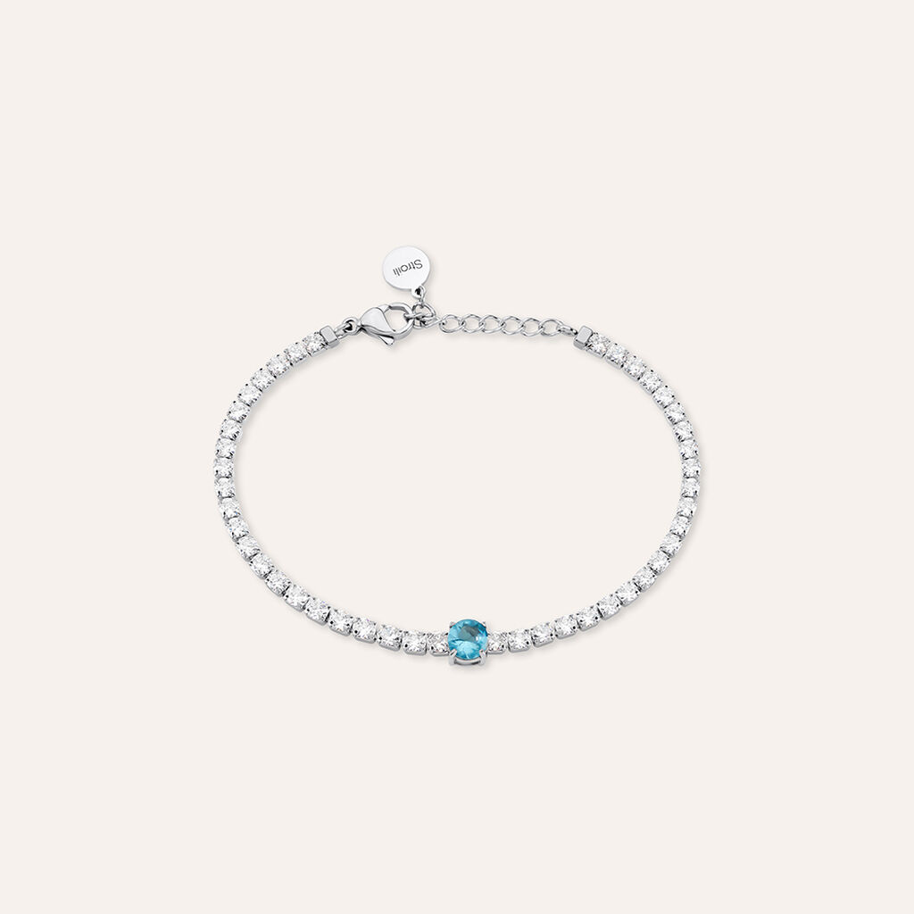 Bracciale Tennis Lady Chic Acciaio Cristallo - Bracciali Tennis Donna | Stroili