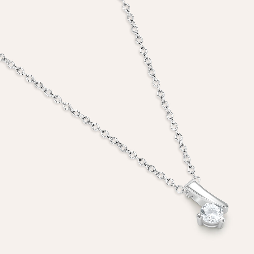 Collana Silver Elegance Argento Rodiato Cubic Zirconia