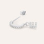 Mono Orecchino A Cerchio Silver Moments Argento Rodiato Cubic Zirconia