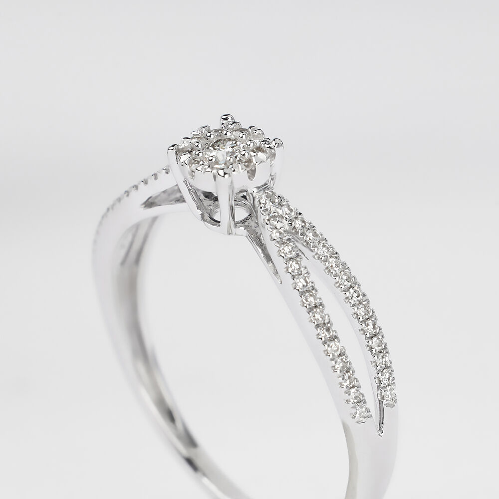 Anello Solitario Sophia Oro Bianco Diamante 1400289 Stroili