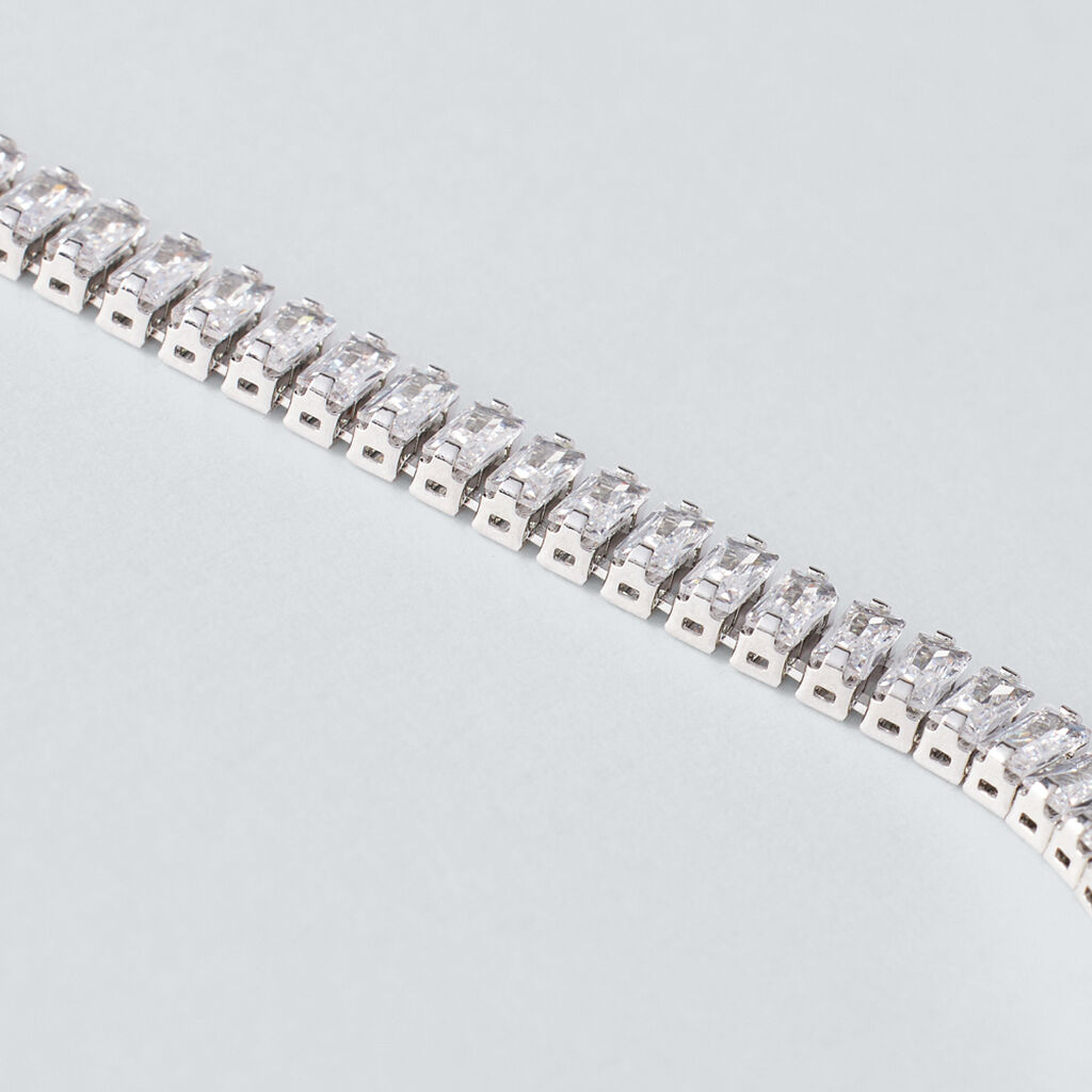 Collana Tennis Romantic Shine Metallo Cristallo