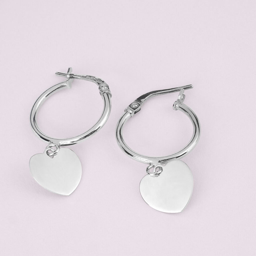 Orecchini A Cerchio Silver Collection Argento Rodiato