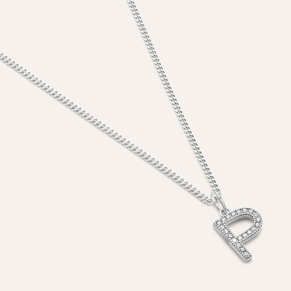 Pendente Poème Oro Bianco Cubic Zirconia - Ciondoli Donna | Stroili
