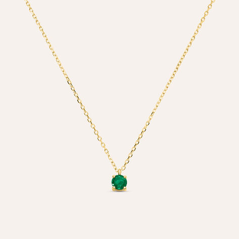 Collana Punto Luce Charlotte Oro Giallo Smeraldo - Collane Punto Luce Donna | Stroili