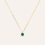 Collana Punto Luce Charlotte Oro Giallo Smeraldo