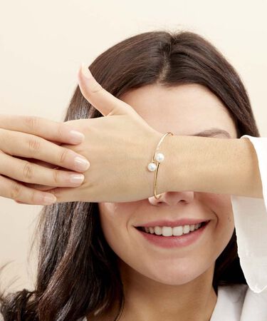 Bracciale Gabrielle Oro Giallo Perla D'Acqua Dolce