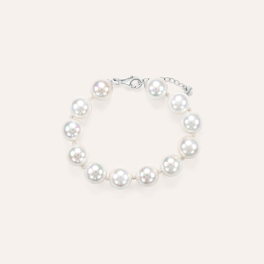 Bracciale Silver Pearls Argento Rodiato Perla sintentica
