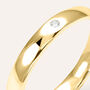 Fede Comoda 3.1 mm Oro Giallo Diamante