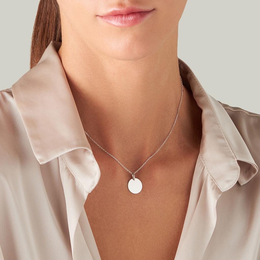 Pendente Poème Oro Bianco - Ciondoli con Incisione Donna | Stroili