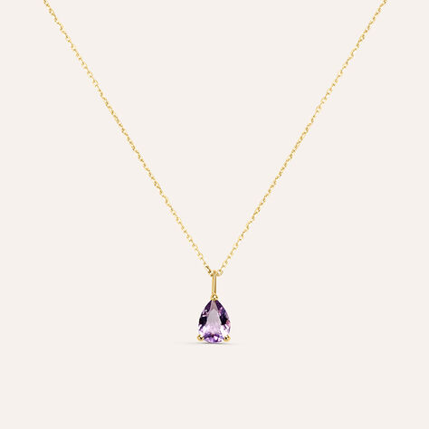 Collana Punto Luce Amélie Oro Giallo Ametista - Collane Punto Luce Donna | Stroili