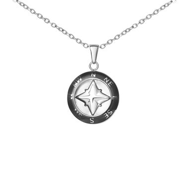 Collana Man Code Acciaio Bicolore Bianco / Nero