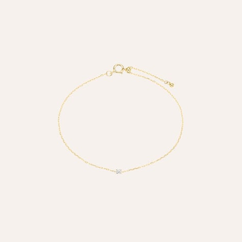 Bracciale Catena Punto Luce Grace Oro Giallo Diamante - Bracciali Donna | Stroili