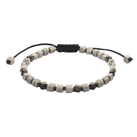 Bracciale Man Code Acciaio Antracite Labradorite - Bracciali Uomo | Stroili