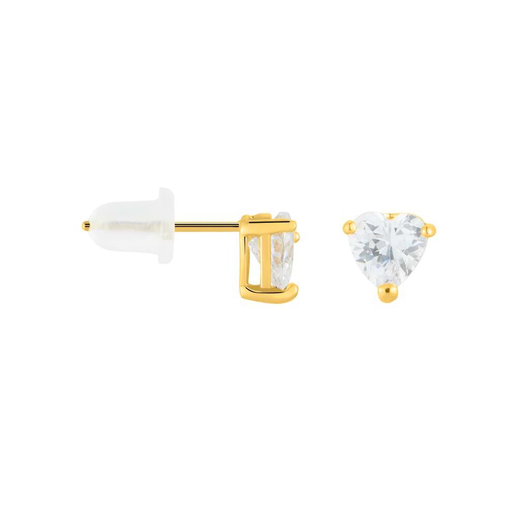 Orecchini Lobo Punto Luce Claire Oro Giallo Cubic Zirconia - Orecchini a Lobo Donna | Stroili