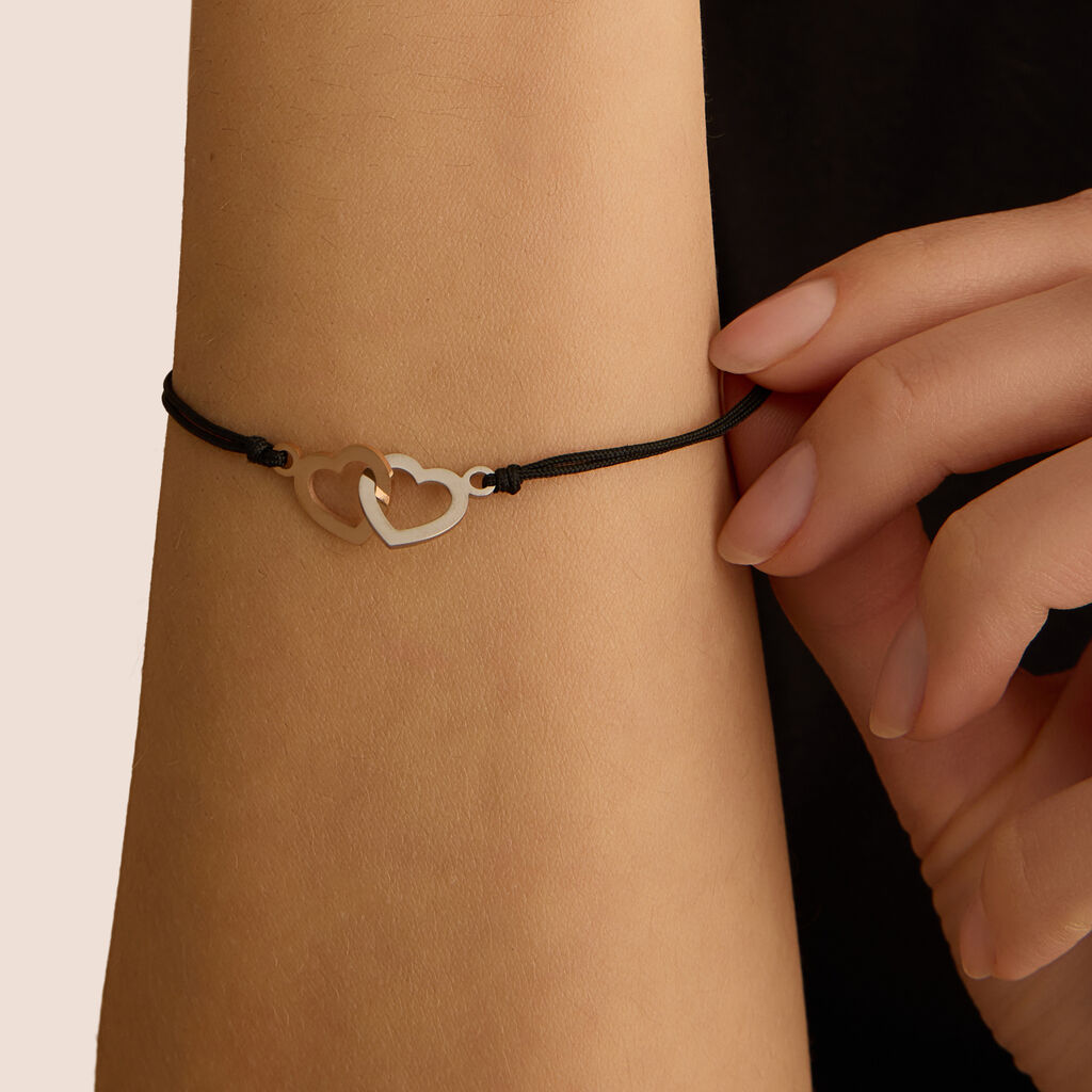 Bracciale Sunrise Acciaio Bicolore Bianco / Rosa