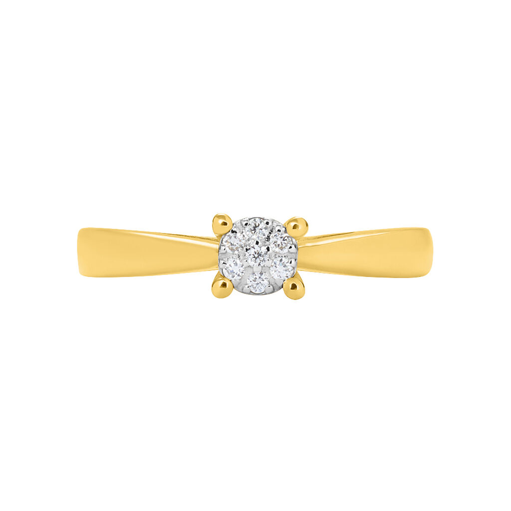 Anello Solitario Sophia Oro Giallo Diamante - Anelli con Pietre Donna | Stroili