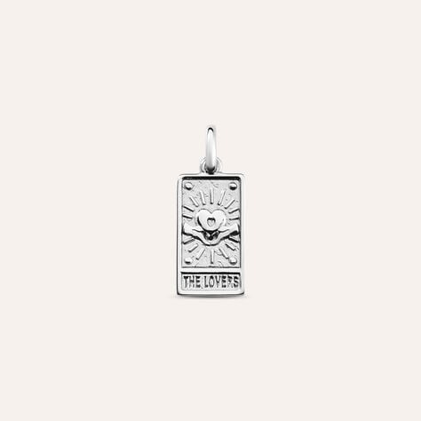 Pendente Tarocchi Carta Degli Innamorati Love Beats Argento Rodiato - Ciondoli Unisex | Stroili