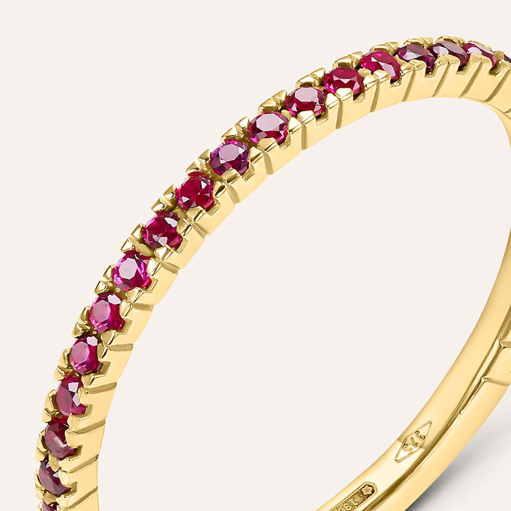 Anello Eternity Claire Oro Giallo Cubic Zirconia