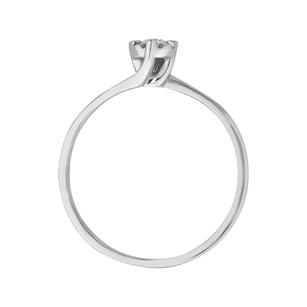 Anello Solitario Valentino Diamazing Oro Bianco Diamante - Anelli con Pietre Donna | Stroili