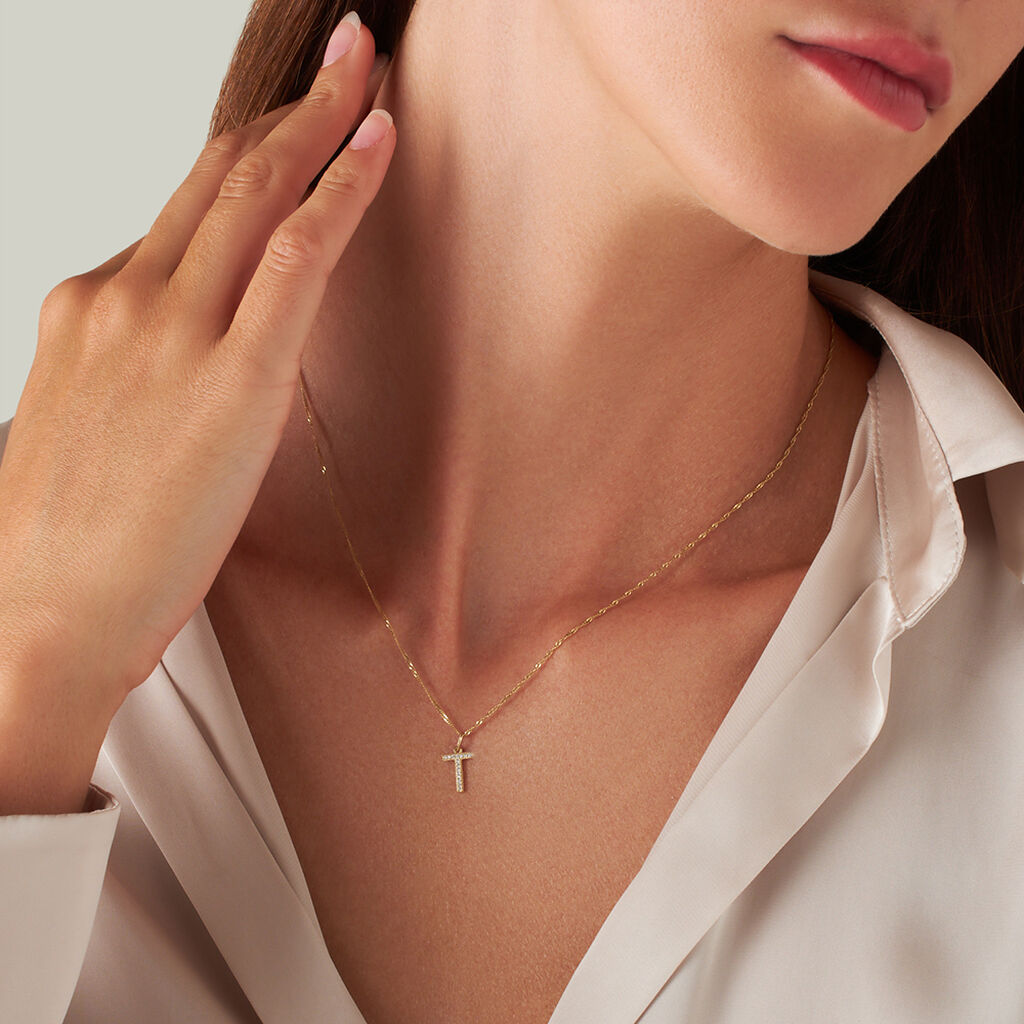 Pendente Poème Oro Giallo Cubic Zirconia - Ciondoli Donna | Stroili