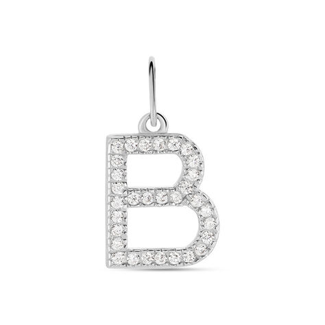 Pendente Poème Oro Bianco Cubic Zirconia - Ciondoli Donna | Stroili