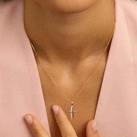 Pendente Holy Oro Bianco Cubic Zirconia - Ciondoli Donna | Stroili
