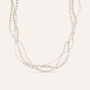 Collana Silver Pearls Argento Rodiato Perla sintentica