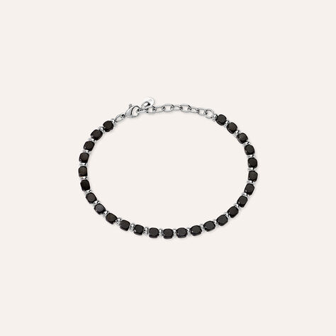 Bracciale Man Code Acciaio Bicolore Bianco / Nero - Bracciali Uomo | Stroili