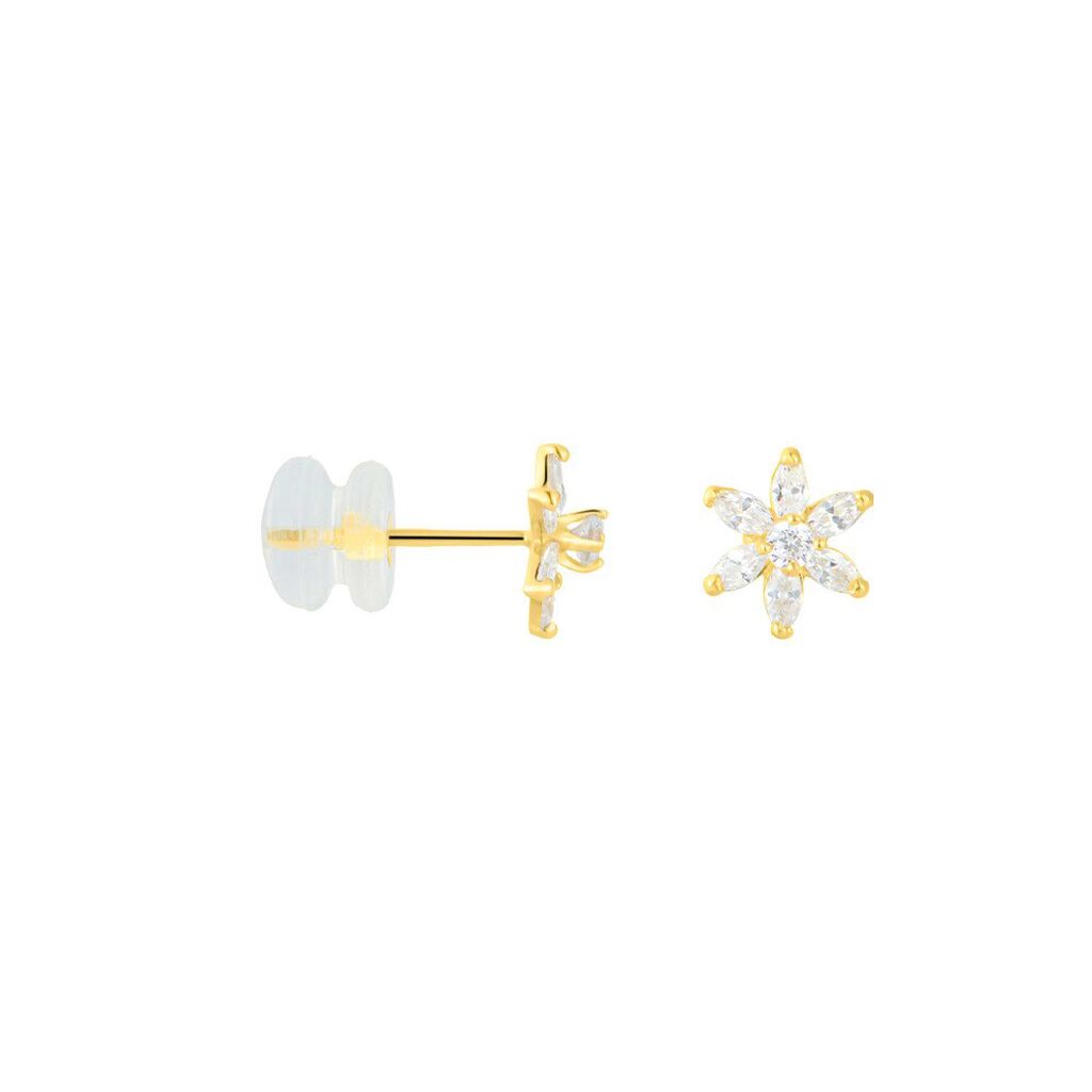 Orecchini Lobo Bon Ton Oro Giallo Cubic Zirconia - Orecchini a Lobo Donna | Stroili