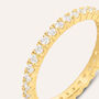 Anello Eternity Eternity Silver Glow Argento Dorato Cubic Zirconia