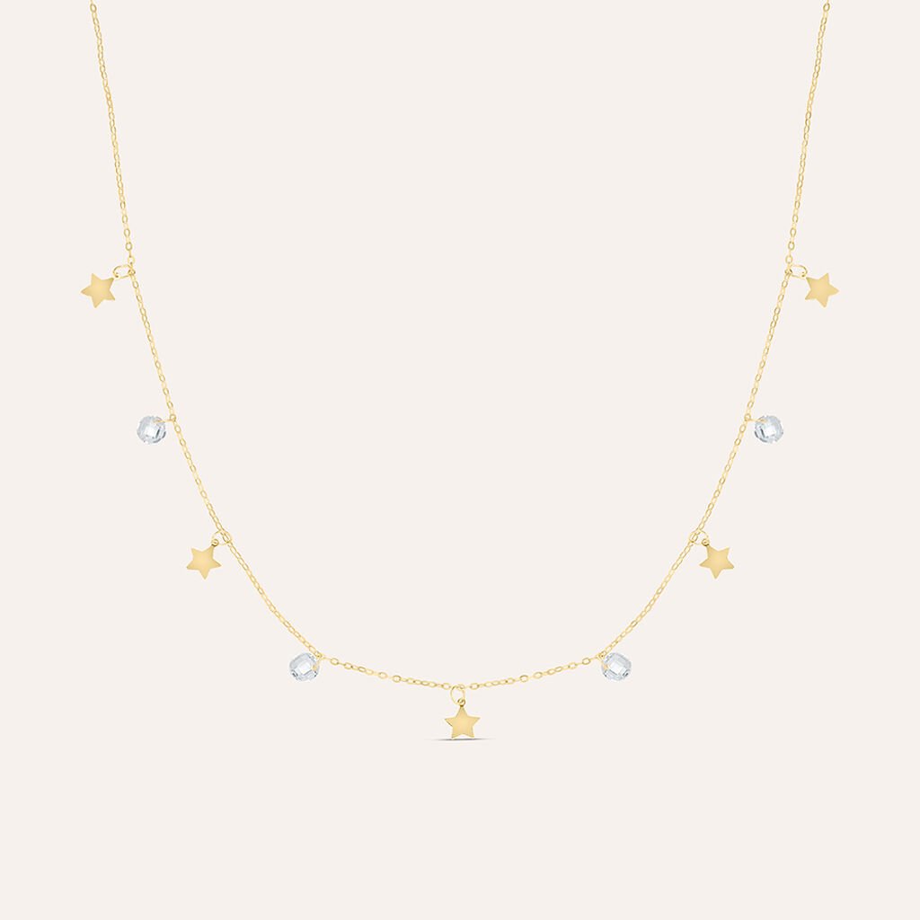 Collana Beverly Oro Giallo Cubic Zirconia