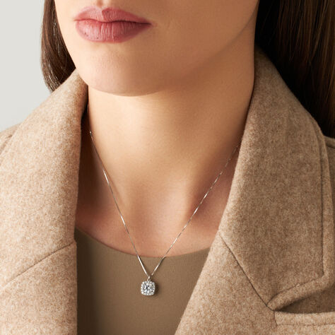 Collana Punto Luce Claire Oro Bianco Cubic Zirconia - Collane Punto Luce Donna | Stroili