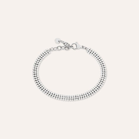 Bracciale Tennis Aura Acciaio Dorato Cubic Zirconia - Bracciali Tennis Donna | Stroili