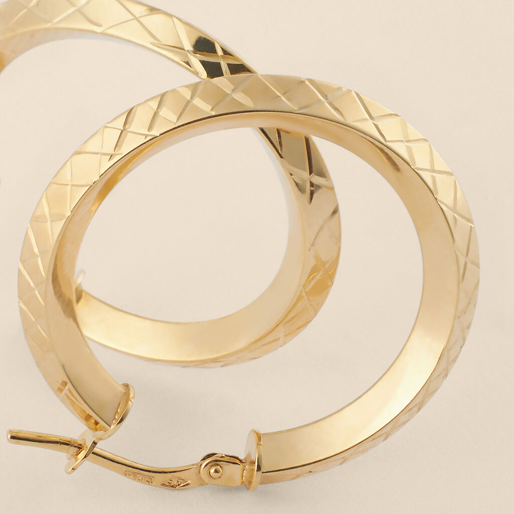 Orecchini A Cerchio Toujours Oro Giallo