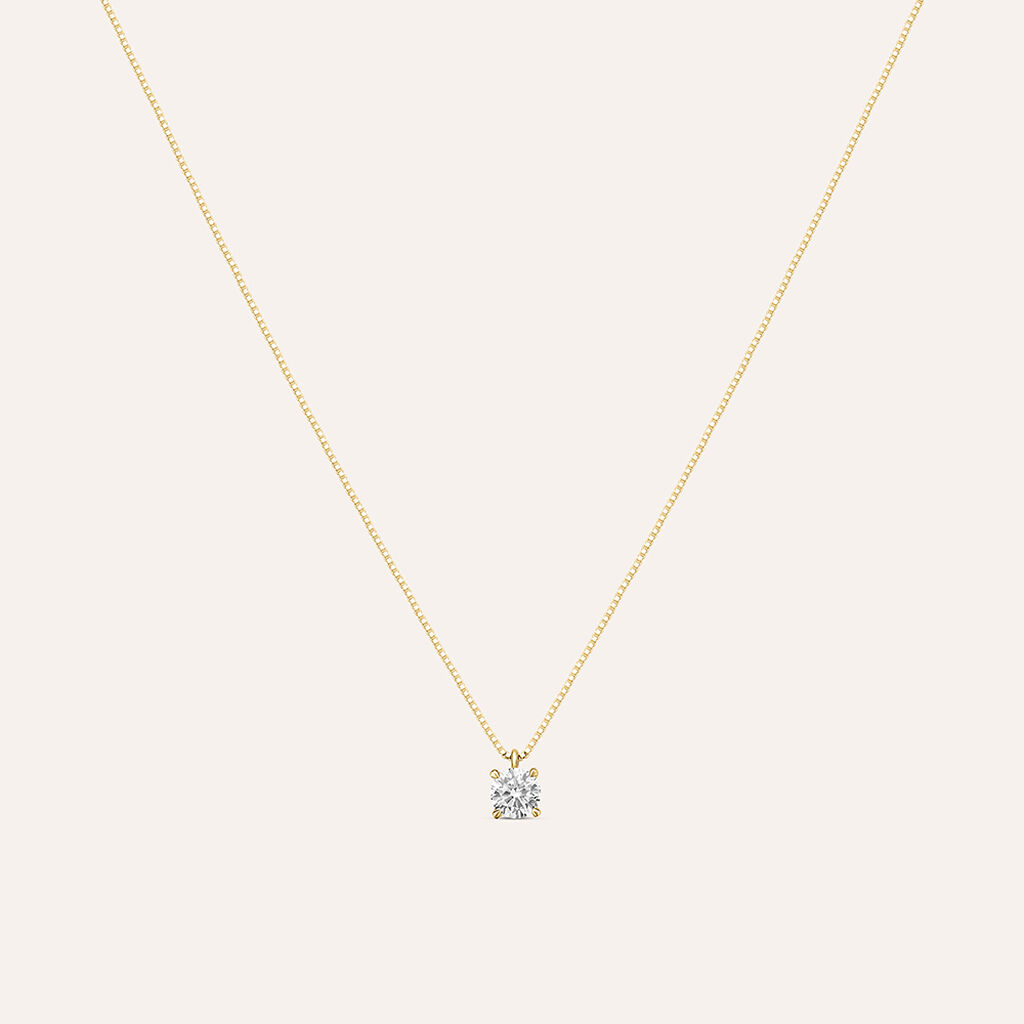 Collana Punto Luce Claire Oro Giallo Cubic Zirconia