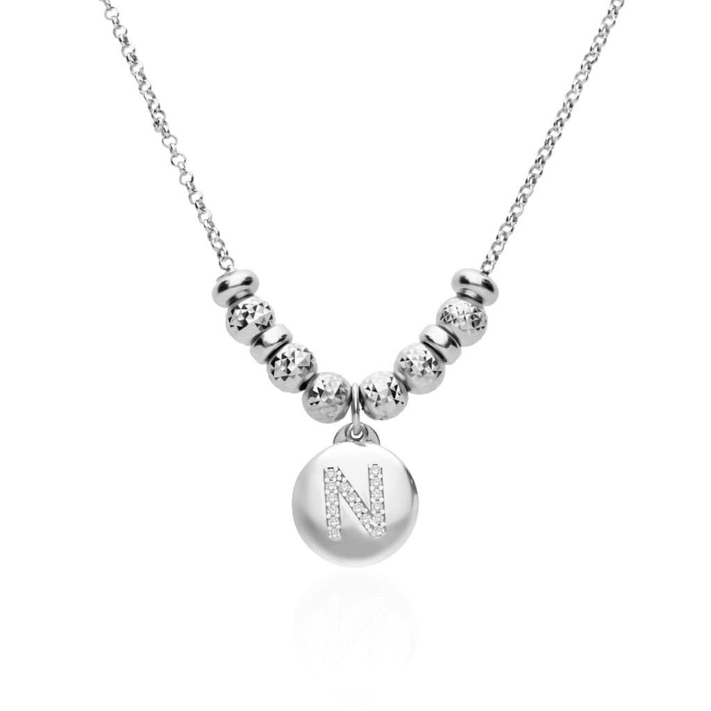 Pendente Love Beats Argento Rodiato Cubic Zirconia