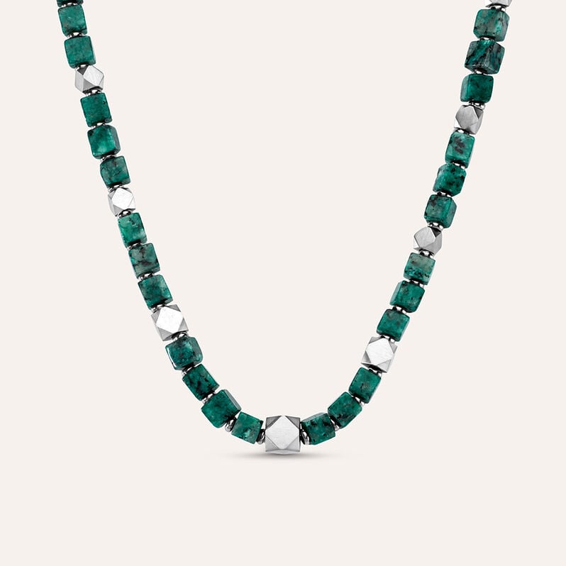 Collana Man Code Acciaio Turchese - Collane Unisex | Stroili