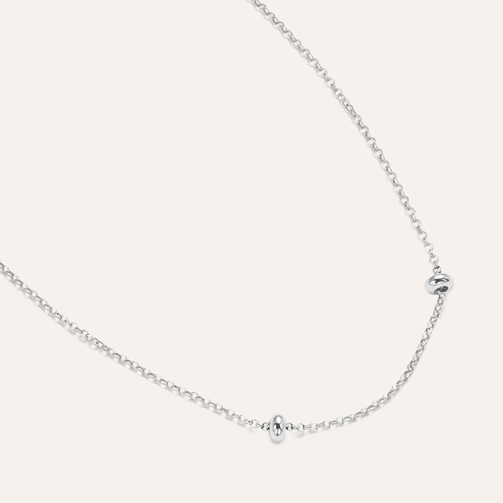 Catenina Love Beats Argento Rodiato