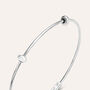 Bangle Love Beats Argento Rodiato