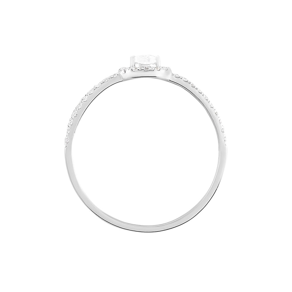 Anello Solitario Claire Oro Bianco Cubic Zirconia - Anelli con Pietre Donna | Stroili