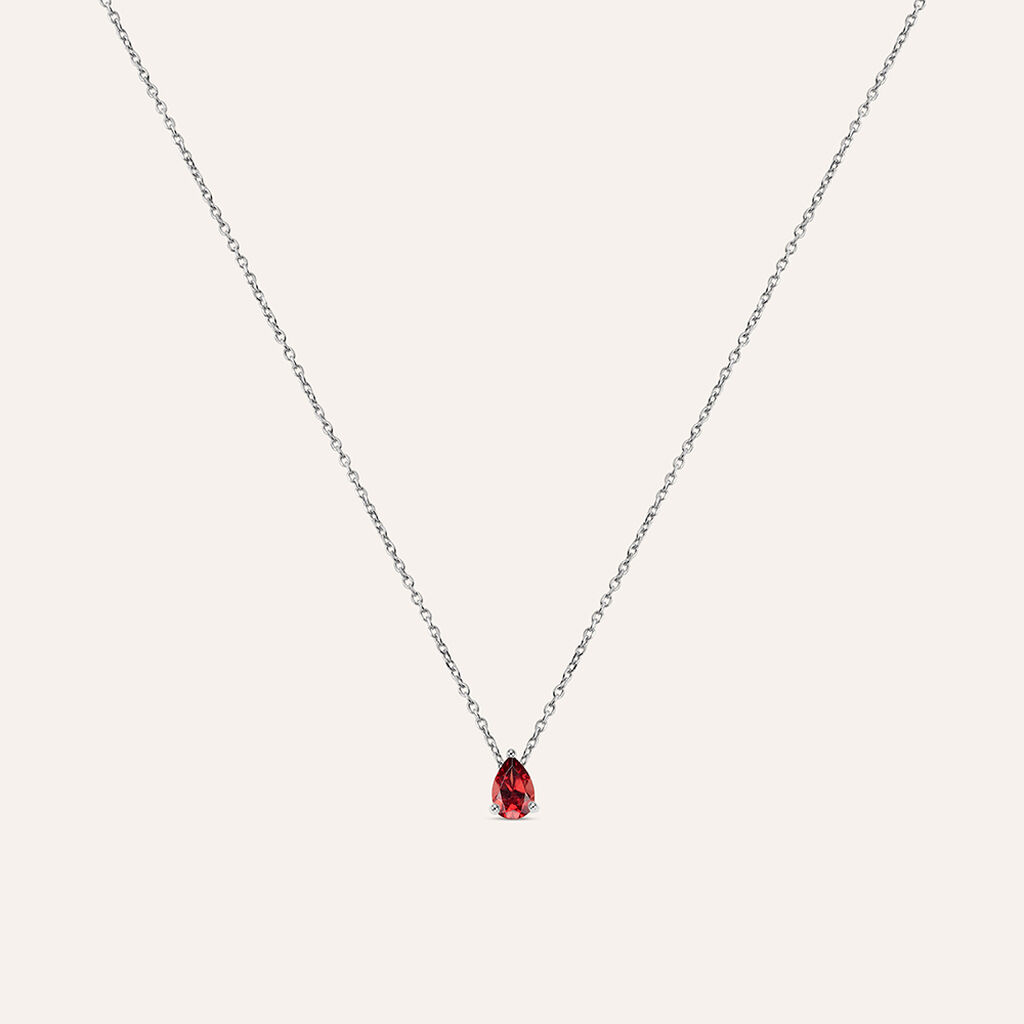 Collana Punto Luce Jasmine Oro Bianco Rodolite