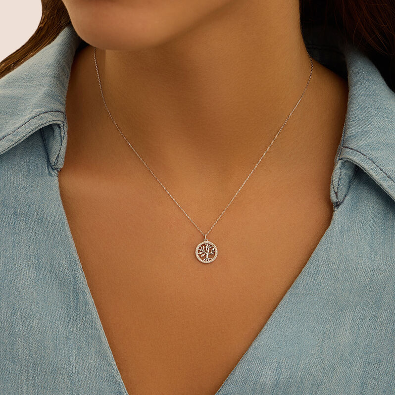 Collana Sophia Oro Bianco Diamante - Collane Donna | Stroili