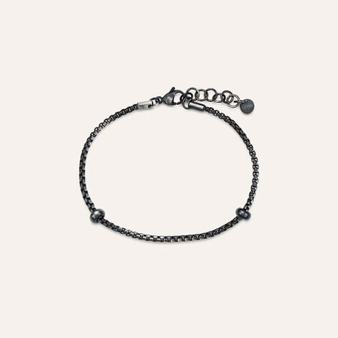 Bracciale Essential Code Acciaio Nero - Bracciali Uomo | Stroili