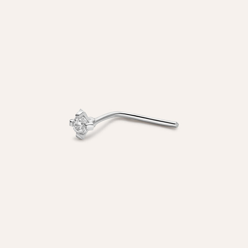 Piercing Naso Punto Luce Bon Ton Oro Bianco Cubic Zirconia - Piercing Naso Donna | Stroili