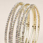 Bangle Romantic Shine Metallo Dorato Cristallo