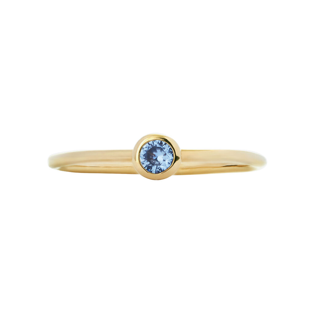 Anello Solitario Golden Dream Placcato Oro Giallo Cristallo - Anelli con Pietre Donna | Stroili
