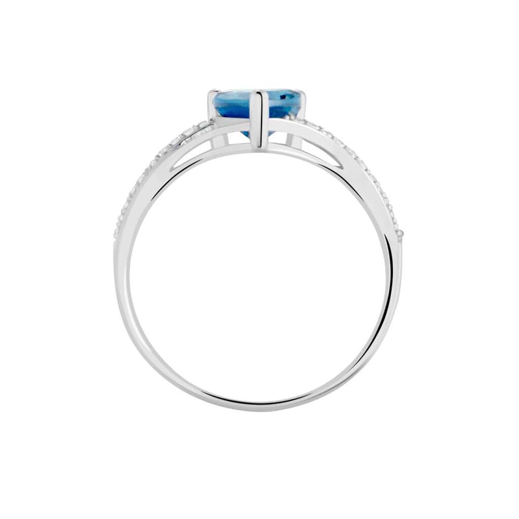 Anello Solitario Amélie Oro Bianco Topazio Cubic Zirconia - Anelli con Pietre Donna | Stroili