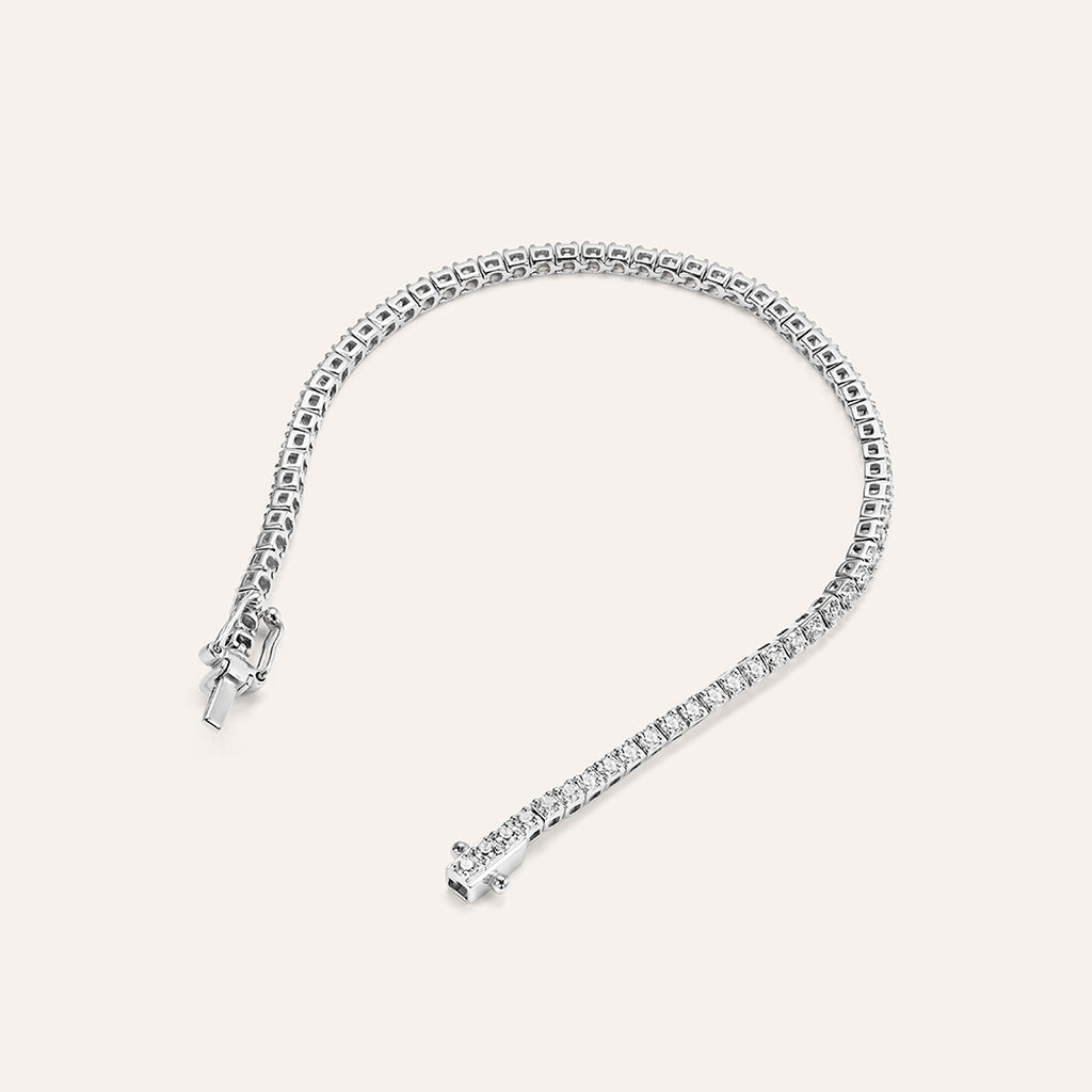 Bracciale Tennis Claire Oro Bianco Cubic Zirconia